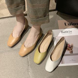 Pointed Square Toe Pumps