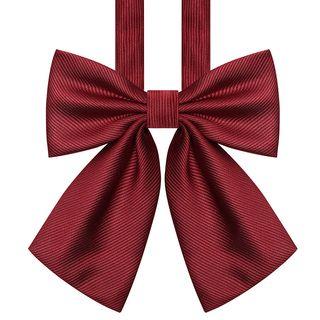 Ribbon Bow Tie Wine Red - One Size
