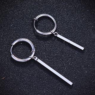 Metallic Bar Huggy Earring