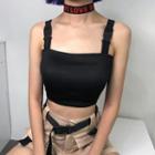 Buckled Cropped Camisole Top