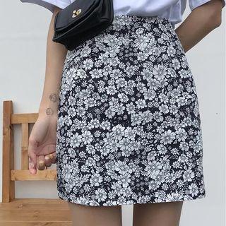 Floral Printed Mini Skirt