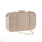 Perforated Faux-leather Clutch