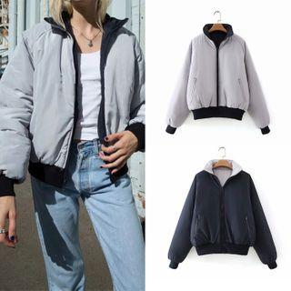 Two Side Plain Bomber Jacket