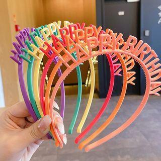 Lettering Birthday Headband