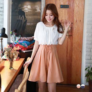 Plaid Tie-waist Skirt