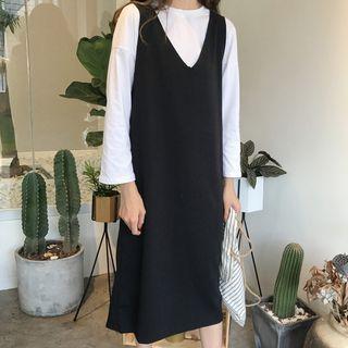 Long-sleeve T-shirt / Plain Sleeveless Dress
