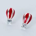 925 Sterling Silver Hot Air Balloon Earring