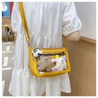 Pvc Panel Crossbody Bag / Charm / Set