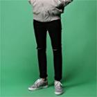 Slit-knee Straight-cut Pants (s~xxxxl)