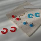 Set : Rose Acrylic Earring + Cuff Earring