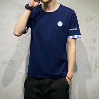 Printed Sleeve Pocketed T-shirt