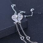 Set Of 2: Heart Alloy Bracelet (various Designs)