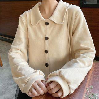 Peter Pan Collar Cropped Blouse