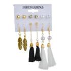 Ear Stud And Earring Set Set Of 6 Pairs - As Shown In Figure - One Size