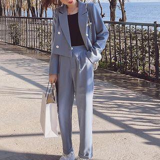 Set: Double Breasted Jacket + Dress Pants