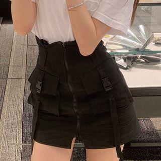 Set: Short-sleeve T-shirt + Mini Pencil Skirt