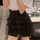 Set: Short-sleeve T-shirt + Mini Pencil Skirt
