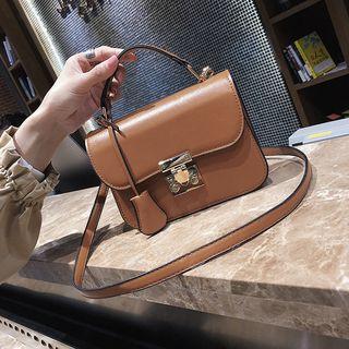 Faux Leather Mini Satchel Bag
