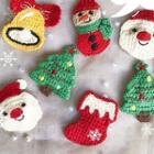 Christmas Themed Crochet Hair Clip (various Designs)