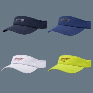 Lettering Print Sun Visor