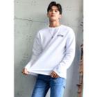 Attitude Printed Letter-patch T-shirt