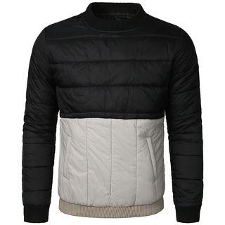 Two Tone Padded Sweatshirt