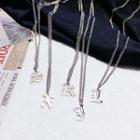 Alphabet Pendant Stainless Steel Necklace (various Designs)
