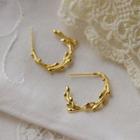 Branches Alloy Open Hoop Earring 1 Pair - Gold - One Size