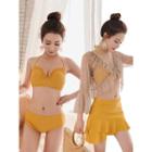 Ruffled Bikini + Ruffled Cover-up Top