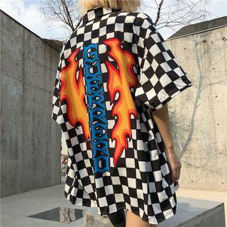 Checked Short-sleeve Shirt