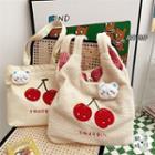 Cherry Embroidered Tote Bag