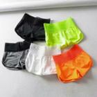 Lace Waist Panel Plain Sports Shorts