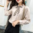 Bow-accent Slim-fit Blouse