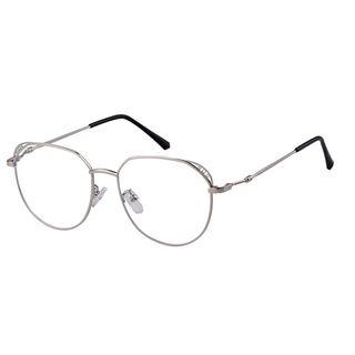 Round Metal Frame Blue Light Blocking Eyeglasses