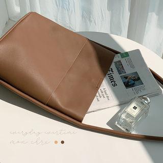 Large Pleather Shoulder Bag