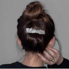 Irregular Floral Hair Clip 1 Pc - Silver - One Size