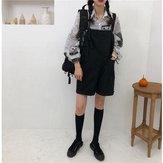 Long-sleeve Printed Shirt / Jumper Shorts