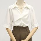 Short-sleeve Plain Shirt / Shirt