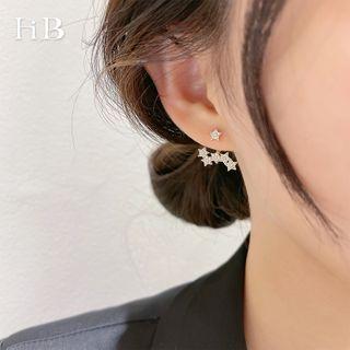 Star Alloy Swing Earring 1 Pair - Star Alloy Swing Earring - Gold - One Size