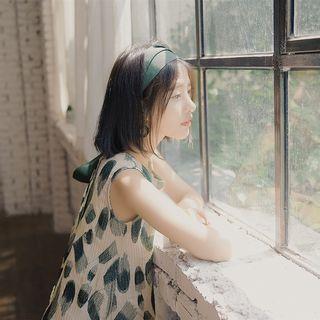 Printed Sleeveless A-line Dress / Printed Short-sleeve T-shirt / Printed A-line Skirt