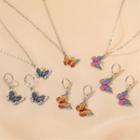 Butterfly Drop Earring / Pendant Necklace