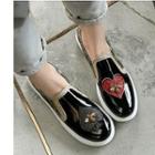 Bumble Bee Sequined Heart Loafers