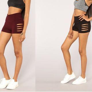 Cutout Yoga Shorts
