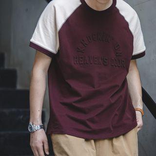 Raglan Short-sleeve Lettering Tee