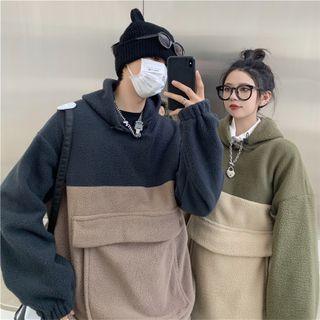 Couple Matching Two Tone Fleece Hoodie