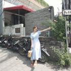 Tie-waist A-line Long Dress