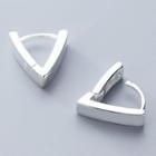 925 Sterling Silver Polished V Shape Earring 1 Pair - S925 Silver - Earrings - One Size