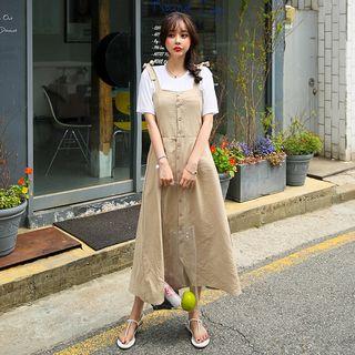 Tie-strap Flared Long Sundress