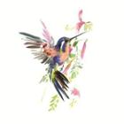Bird Print Waterproof Temporary Tattoo Multicolour - One Piece