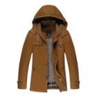 Detachable Lining Hooded Zip Jacket